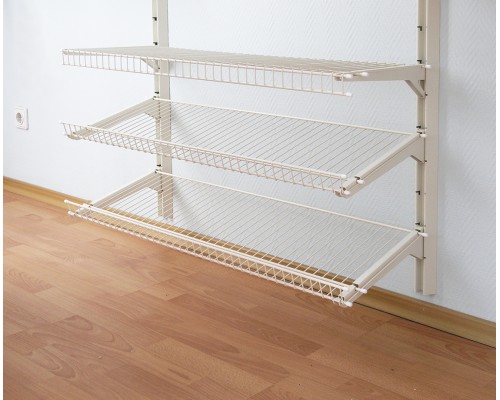 Обувница сетчатая в прихожую со столешницей